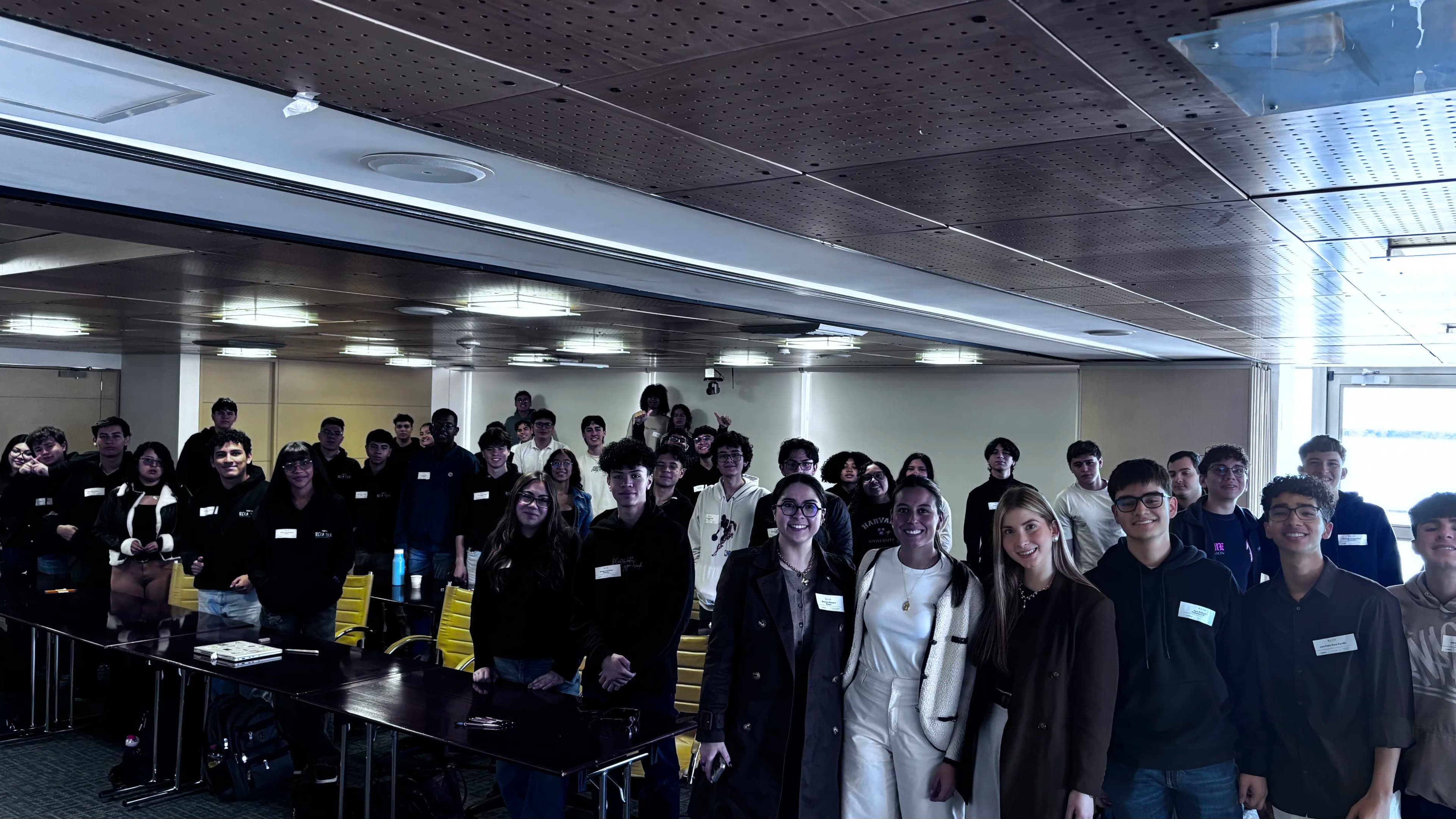 Makers fellows gathered with members of the community